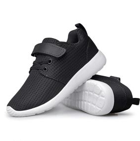 img 3 attached to Versatile PDBQ Kids Shoes: Sneakers for Boys 👟 & Girls, Ideal for Tennis, Running, Lightweight, & Breathable