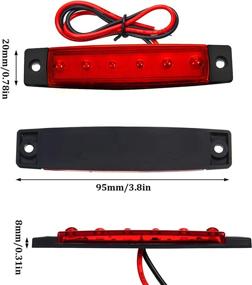 img 3 attached to ⛵ Enhance Your Boating Experience with 8-Piece Marine Boat Lights: Waterproof LED Interior Lights for Boat Deck, Navigation, Bow, Stern, and Kayak (Red)