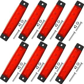 img 4 attached to ⛵ Enhance Your Boating Experience with 8-Piece Marine Boat Lights: Waterproof LED Interior Lights for Boat Deck, Navigation, Bow, Stern, and Kayak (Red)