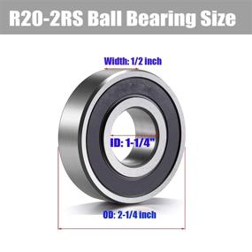 img 2 attached to R20 2RS Bearing Rubber Pre Lubricated Precision