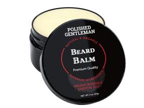 img 3 attached to 🧔 Organic Sandalwood Beard Balm - Ultimate Tea Tree Oil Beard Moisturizer - Nourishes & Conditions - Men's Shaping and Styling Solution - Soothes Irritation - 2oz - Made in USA