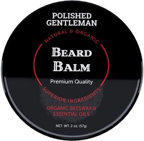 img 4 attached to 🧔 Organic Sandalwood Beard Balm - Ultimate Tea Tree Oil Beard Moisturizer - Nourishes & Conditions - Men's Shaping and Styling Solution - Soothes Irritation - 2oz - Made in USA