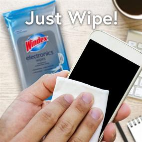 img 3 attached to 🖥️ Windex Electronics Screen Wipes - 75 Total Wipes (Pack of 3) for Computers, Phones, Televisions, and More