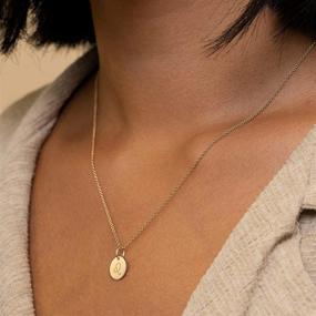 img 2 attached to Stunning Befettly Constellation Necklace: 14K Gold-Plated Zodiac Pendant with Engraved Disc - Adjustable, Dainty 16.5’’ Necklace