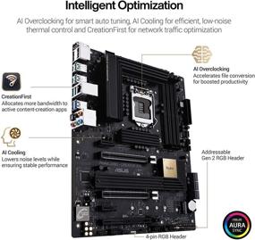 img 1 attached to 💻 ASUS ProArt Z490-CREATOR 10G: Продвинутая материнская плата форм-фактора ATX с чипсетом Intel Z490 LGA 1200 для создания контента с поддержкой Thunderbolt 3 Type-C, карты 10G LAN и DDR4 4600.