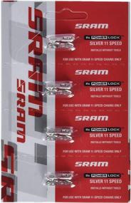 img 3 attached to 🔒 SRAM PowerLock Chain Connector 11-speed: Silver Pack of 4 - Secure and Reliable Cycling Accessory