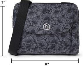 img 1 attached to 👜 Baggallini Chicago Crossbody Bag – Lightweight, Water-Resistant, Adjustable Strap and RFID Protection