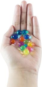 img 2 attached to 🌈 Rainbow Color Water Beads - Sensory Toys Gel Pearls, Non-Toxic & Reusable - Mini Balls for Home Decoration - 8 oz Bag, Makes 6 Gallons - Super Z Outlet