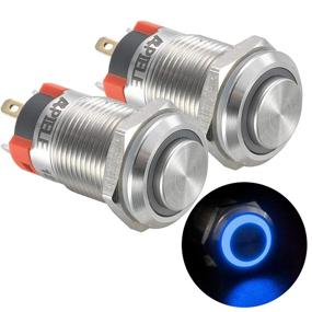 img 4 attached to 🔘 APIELE Stainless Steel Latching Button: Versatile Industrial Electrical Switch