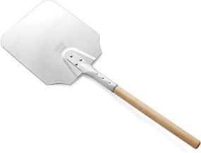 img 3 attached to 🍕 High-quality New Star Foodservice 50219 Aluminum Pizza Peel with Wooden Handle - 9 x 11 inch Blade, Ideal for Home and Commercial Use - 26 inch Overall Length