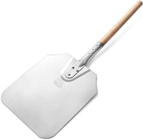 img 2 attached to 🍕 High-quality New Star Foodservice 50219 Aluminum Pizza Peel with Wooden Handle - 9 x 11 inch Blade, Ideal for Home and Commercial Use - 26 inch Overall Length