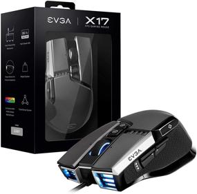 img 4 attached to 🖱️ EVGA X17 Gaming Mouse: Wired, Grey, Customizable, 16,000 DPI, 5 Profiles, 10 Buttons - Ergonomic 903-W1-17GR-KR