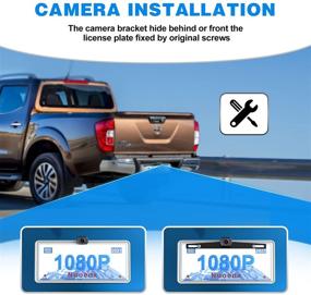 img 1 attached to 🚗 Xroose Wireless Backup Camera System - 5 Inch Rear View Camera with 1080P Monitor, Infrared Night Vision, and Stable Digital Wireless Signal for Cars, Pickup Trucks, SUVs, RVs