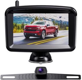 img 4 attached to 🚗 Xroose Wireless Backup Camera System - 5 Inch Rear View Camera with 1080P Monitor, Infrared Night Vision, and Stable Digital Wireless Signal for Cars, Pickup Trucks, SUVs, RVs