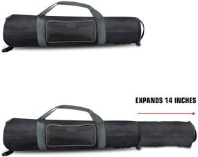 img 3 attached to 📷 USA Gear Padded Tripod Case Bag - Ultimate Protection for Tripods 21-35 inches - Adjustable Size, Storage Pocket, Shoulder Strap - Ideal for Cameras & Accessories