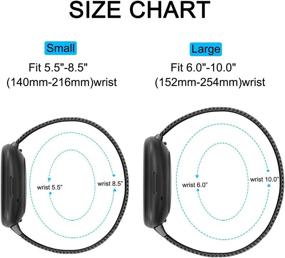 img 1 attached to 🔗Петли из металла Meliya: регулируемые запястья из нержавеющей стали с магнитным замком для замены Fitbit Versa 3 & Sense
