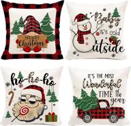 hexagram christmas farmhouse holiday pillows логотип