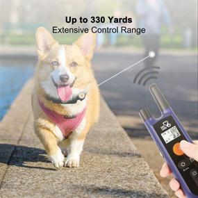 img 1 attached to 🐶 Premium Rechargeable Dog Training Collar with Remote - Beep, Vibration, and Shock Modes, Rainproof Design, Long Range, Adjustable Shock Levels - Ultimate Training Solution for Dogs with Remote Control