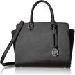 major q 664018 womens fashion black women's handbags & wallets and shoulder bags logo