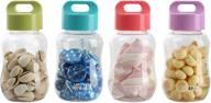 🍼 upstyle 6oz kids small water bottle: food grade plastic mini cute juice travel sports wide mouth mug for school - bulk pack for milk/coffee/tea, kitchen storage cups for snacks lunch box logo
