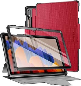 img 4 attached to 📱 Poetic Explorer for Samsung Galaxy Tab S7 11 inch Tablet Case: Full Body Tough Stand Cover with Screen Protector, S Pen Holder – Red