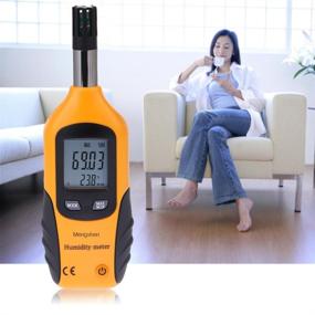 img 3 attached to 🌡️ Mengshen M86 Digital Temperature and Humidity Meter with Dew Point and Wet Bulb Temperature - Battery Included: A Comprehensive Measurement Device