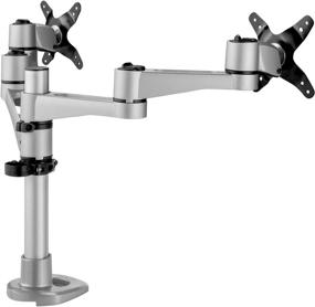 img 1 attached to 💻 ViewSonic Dual Monitor Mounting Arm - LCD-DMA-001 - Vesa Mount for Two 24" Monitors