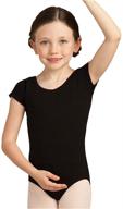 capezio classic sleeve leotard: premium girls' clothing in sizes 12-14 logo