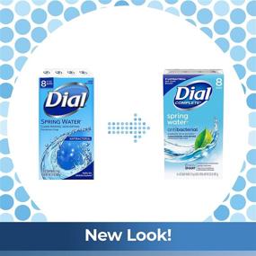 img 1 attached to Dial Antibacterial Bar Soap, Spring Water - 4-Pack (Total 16 Bars)