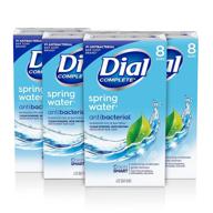 dial antibacterial bar soap, spring water - 4-pack (total 16 bars) logo