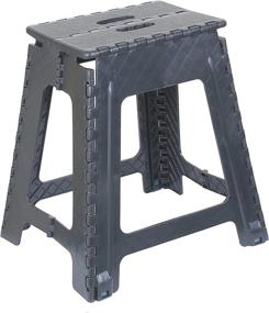 img 1 attached to 🪐 Convenient Folding Step Stool 18 Inch (Grey) – Portable and Practical Design