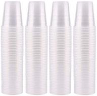 🥤 200-pack of 3 oz clear plastic cups – disposable dental & bathroom cups for mouthwash, tasting, whiskey, and food sample logo