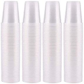 img 4 attached to 🥤 200-Pack of 3 oz Clear Plastic Cups – Disposable Dental & Bathroom Cups for Mouthwash, Tasting, Whiskey, and Food Sample