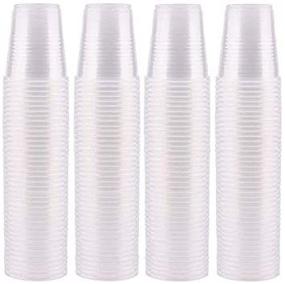 img 2 attached to 🥤 200-Pack of 3 oz Clear Plastic Cups – Disposable Dental & Bathroom Cups for Mouthwash, Tasting, Whiskey, and Food Sample