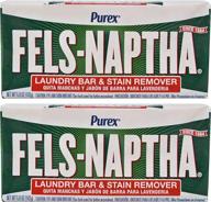 🧼 fels naptha laundry soap bar - 5.0 oz - 2 pk: highly effective stain fighter! logo