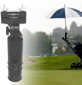 img 1 attached to 🌂 Adjustable Golf Umbrella Holder for Golf Cart Handles, Buggy Cart, Baby Carriages, Wheelchairs, and Bikes