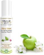 visage pure ultra stem regenerative face toner - organic & physician formulated for natural antiaging - research supported extra strength stem cell toner. tightens skin & minimizes pores. logo