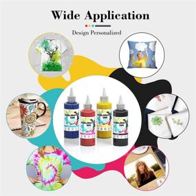 img 2 attached to 🖨️ 400ML Sublimation Ink Refill for Epson C88 C88+ WF7720 ET2720 WF7710 ET2650 ET2750 WF2750 WF3620 Inkjet Printers: Heat Press Transfer on Mugs, Plates, Polyester Shirts, and Phone Cases (BK/M/Y/C)