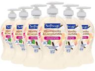 🧴 softsoap deep moisturizing hand soap pump, warm vanilla & coconut milk - 11.25 fl oz, 6 pack logo