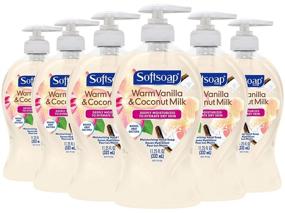 img 4 attached to 🧴 Softsoap Deep Moisturizing Hand Soap Pump, Warm Vanilla & Coconut Milk - 11.25 fl oz, 6 Pack