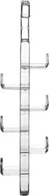 img 3 attached to Spectrum Diversified 6-Hook Handbag & Wristlet Organizer - Clear Vertical Purse Storage Hanger for Closets, Over-Rod Closet Accessory