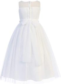 img 3 attached to 👗 BluNight Collection Communion White 20.5 Girls' Clothing: Graceful and Elegant Attire for Special Occasions