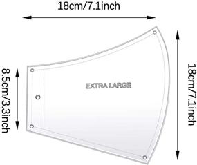 img 3 attached to Face_Mask Template Transparent Reusable Non Slip Scrapbooking & Stamping