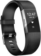 📱 wekin replacement bands for fitbit charge 2, adjustable silicone sport wristband straps for charge 2 hr fitness tracker - small large sizes for women and men logo