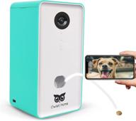 🐾 owlet home - pet camera & treat dispenser for dogs/cats - wifi, 1080p camera, live video, auto night vision, 2-way audio - compatible with alexa logo