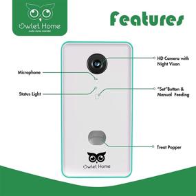 img 2 attached to 🐾 Owlet Home - Pet Camera & Treat Dispenser for Dogs/Cats - WiFi, 1080P Camera, Live Video, Auto Night Vision, 2-Way Audio - Compatible with Alexa