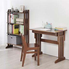 img 2 attached to 🪑 Versatile BALANBO Kids Desk and Chair Set: Adjustable Height with Drawer - Made of Natural Bamboo