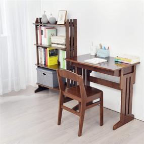 img 1 attached to 🪑 Versatile BALANBO Kids Desk and Chair Set: Adjustable Height with Drawer - Made of Natural Bamboo