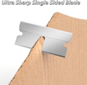 img 3 attached to 🔪 40 Pack Single Edge Razor Blades by DIYSELF - Professional Industrial Blades for Utility Scrapers and Standard Box Cutter Knives