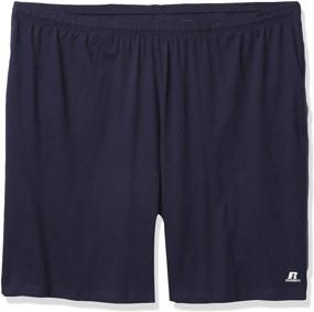 img 3 attached to 🏀 Superior Comfort and Fit: Russell Athletic Men’s Big & Tall Cotton Basketball Shorts